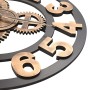 Reloj de pared de metal dorado y negro 58 cm de vidaXL, Relojes de pared - Ref: Foro24-283861, Precio: 58,49 €, Descuento: %