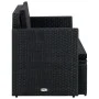 2-seater garden sofa with black synthetic rattan cushions by , Outdoor sofas - Ref: Foro24-45784, Price: 193,29 €, Discount: %