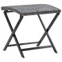 Grauer Klapphocker aus synthetischem Rattan von , Hocker für den Außenbereich - Ref: Foro24-45773, Preis: 48,02 €, Rabatt: %