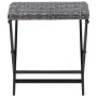 Grauer Klapphocker aus synthetischem Rattan von , Hocker für den Außenbereich - Ref: Foro24-45773, Preis: 48,98 €, Rabatt: %