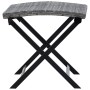 Grauer Klapphocker aus synthetischem Rattan von , Hocker für den Außenbereich - Ref: Foro24-45773, Preis: 48,98 €, Rabatt: %