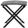 Grauer Klapphocker aus synthetischem Rattan von , Hocker für den Außenbereich - Ref: Foro24-45773, Preis: 48,02 €, Rabatt: %