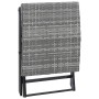 Grauer Klapphocker aus synthetischem Rattan von , Hocker für den Außenbereich - Ref: Foro24-45773, Preis: 48,98 €, Rabatt: %
