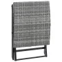 Grauer Klapphocker aus synthetischem Rattan von , Hocker für den Außenbereich - Ref: Foro24-45773, Preis: 48,02 €, Rabatt: %