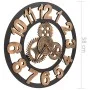 Gold and black metal wall clock 58 cm by vidaXL, Wall clocks - Ref: Foro24-283861, Price: 69,08 €, Discount: %