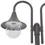 Garden street lamp with 2 bronze-colored aluminum lights E27 220 cm by , Outdoor lighting - Ref: Foro24-44209, Price: 133,55 ...