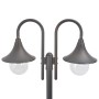 Garden street lamp with 2 bronze-colored aluminum lights E27 220 cm by , Outdoor lighting - Ref: Foro24-44209, Price: 133,55 ...