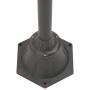 Garden street lamp with 2 bronze-colored aluminum lights E27 220 cm by , Outdoor lighting - Ref: Foro24-44209, Price: 133,55 ...