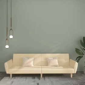 Zweiplätziges Schlafsofa aus cremefarbenem Stoff. von , Sofas - Ref: Foro24-375855, Preis: 268,81 €, Rabatt: %