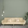 Sofá cama de 2 plazas tela color crema by , Sofas - Ref: Foro24-375855, Price: 268,81 €, Discount: %