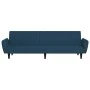 Sofá cama de 2 plazas terciopelo azul by , Sofas - Ref: Foro24-375857, Price: 262,91 €, Discount: %