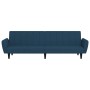 Sofá cama de 2 plazas terciopelo azul by , Sofas - Ref: Foro24-375857, Price: 269,53 €, Discount: %