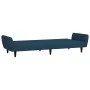 Sofá cama de 2 plazas terciopelo azul by , Sofas - Ref: Foro24-375857, Price: 262,91 €, Discount: %