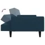 Sofá cama de 2 plazas terciopelo azul by , Sofas - Ref: Foro24-375857, Price: 262,91 €, Discount: %