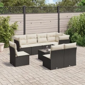 Set de sofás de jardín 8 piezas y cojines ratán sintético negro by , Garden sets - Ref: Foro24-3249605, Price: 513,29 €, Disc...
