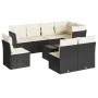 Set de sofás de jardín 8 piezas y cojines ratán sintético negro by , Garden sets - Ref: Foro24-3249605, Price: 513,29 €, Disc...