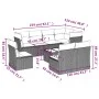 Set de sofás de jardín 8 piezas y cojines ratán sintético negro by , Garden sets - Ref: Foro24-3249605, Price: 513,29 €, Disc...