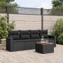 Gartenmöbel-Set, 5-teilig, mit schwarzen Polstern aus synthetischem Rattan. von , Gartensets - Ref: Foro24-3223997, Preis: 30...