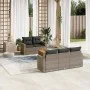 Gartenmöbel-Set, 6-teilig, mit grauen Polstern aus synthetischem Rattan. von , Gartensets - Ref: Foro24-3224009, Preis: 384,3...