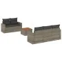 Gartenmöbel-Set, 6-teilig, mit grauen Polstern aus synthetischem Rattan. von , Gartensets - Ref: Foro24-3224009, Preis: 384,3...