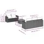 Gartenmöbel-Set, 6-teilig, mit grauen Polstern aus synthetischem Rattan. von , Gartensets - Ref: Foro24-3224009, Preis: 384,3...