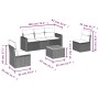 Gartensofa-Set mit 6-teiligen Kissen aus synthetischem Rattan in Beige. von , Gartensets - Ref: Foro24-3224063, Preis: 359,09...