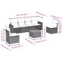 Set de comedor de jardín 7 pzas y cojines ratán sintético negro by , Garden sets - Ref: Foro24-3224068, Price: 367,88 €, Disc...