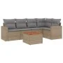 Juego de sofás jardín con cojines 6 pzas ratán sintético beige by , Garden sets - Ref: Foro24-3224113, Price: 372,16 €, Disco...