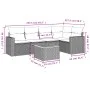 Gartensofa-Set mit 6-teiligen Kissen aus synthetischem Rattan in Beige. von , Gartensets - Ref: Foro24-3224113, Preis: 372,16...