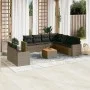 Set de sofás de jardín 10 pzas con cojines ratán sintético gris by , Garden sets - Ref: Foro24-3224191, Price: 616,41 €, Disc...