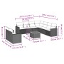 Set de sofás de jardín 10 pzas cojines ratán sintético negro by , Garden sets - Ref: Foro24-3224187, Price: 572,26 €, Discoun...