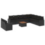 Set de sofás de jardín 11 pzas y cojines ratán sintético negro by , Garden sets - Ref: Foro24-3224193, Price: 687,24 €, Disco...