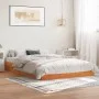 Estructura de cama madera maciza pino marrón cera 160x200 cm de , Camas y somieres - Ref: Foro24-844816, Precio: 130,15 €, De...