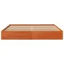 Estructura de cama madera maciza pino marrón cera 160x200 cm de , Camas y somieres - Ref: Foro24-844816, Precio: 130,15 €, De...