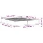 Estructura de cama madera maciza pino marrón cera 160x200 cm de , Camas y somieres - Ref: Foro24-844816, Precio: 130,15 €, De...