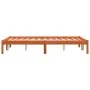 Bettgestell aus massivem, wachsbraunem Kiefernholz, 120 x 200 cm von , Betten und Lattenroste - Ref: Foro24-844854, Preis: 80...