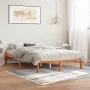 Estructura de cama madera maciza pino marrón cera 135x190 cm de , Camas y somieres - Ref: Foro24-844842, Precio: 79,48 €, Des...