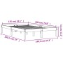 Bettgestell aus massivem, wachsbraunem Kiefernholz, 135 x 190 cm von , Betten und Lattenroste - Ref: Foro24-844842, Preis: 80...