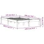Estructura de cama madera maciza pino marrón cera 135x190 cm de , Camas y somieres - Ref: Foro24-844842, Precio: 79,48 €, Des...