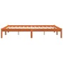 Estructura de cama madera maciza pino marrón cera 160x200 cm de , Camas y somieres - Ref: Foro24-844863, Precio: 89,19 €, Des...