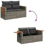 Sofá de jardín con cojines 2 plazas ratán sintético gris by , Outdoor sofas - Ref: Foro24-366145, Price: 169,04 €, Discount: %