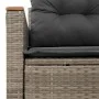 Sofá de jardín con cojines 2 plazas ratán sintético gris by , Outdoor sofas - Ref: Foro24-366145, Price: 169,04 €, Discount: %