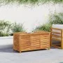 Caja de almacenaje de jardín madera maciza acacia 113x50x56 cm de , Cajas de almacenaje para exteriores - Ref: Foro24-365841,...