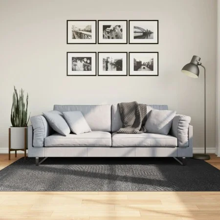 Alfombra pelo corto look escandinavo IZA antracita 140x200 cm de , Alfombras - Ref: Foro24-375429, Precio: 86,97 €, Descuento: %