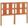 Cabecero de cama madera maciza de pino marrón cera 135 cm de , Cabeceros y pies de cama - Ref: Foro24-844220, Precio: 46,72 €...