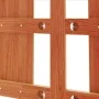 Cabecero de cama madera maciza de pino marrón cera 135 cm de , Cabeceros y pies de cama - Ref: Foro24-844220, Precio: 46,72 €...
