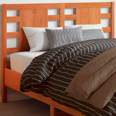 Cabecero de cama madera maciza de pino marrón cera 135 cm de , Cabeceros y pies de cama - Ref: Foro24-844333, Precio: 45,30 €...