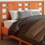 Cabecero de cama madera maciza de pino marrón cera 135 cm de , Cabeceros y pies de cama - Ref: Foro24-844333, Precio: 45,30 €...