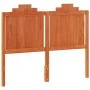 Wax brown solid pine wood bed headboard 135 cm by , Headboards and footboards - Ref: Foro24-844283, Price: 50,24 €, Discount: %