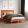 Bettkopfteil aus massivem Kiefernholz in Wachsbraun, 180 cm von , Kopf- und Fußteile - Ref: Foro24-844327, Preis: 75,89 €, Ra...
